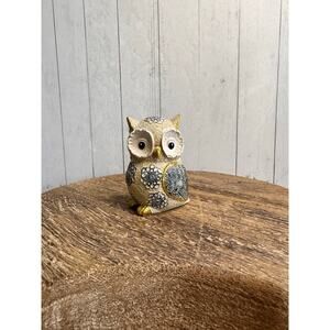 Owl Cute Owl Shelf Sitter Resin Art Textured Owls for Small Gift Decor 2.5 inch
